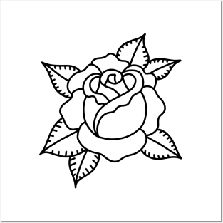 HomeSchoolTattoo Rose design Posters and Art